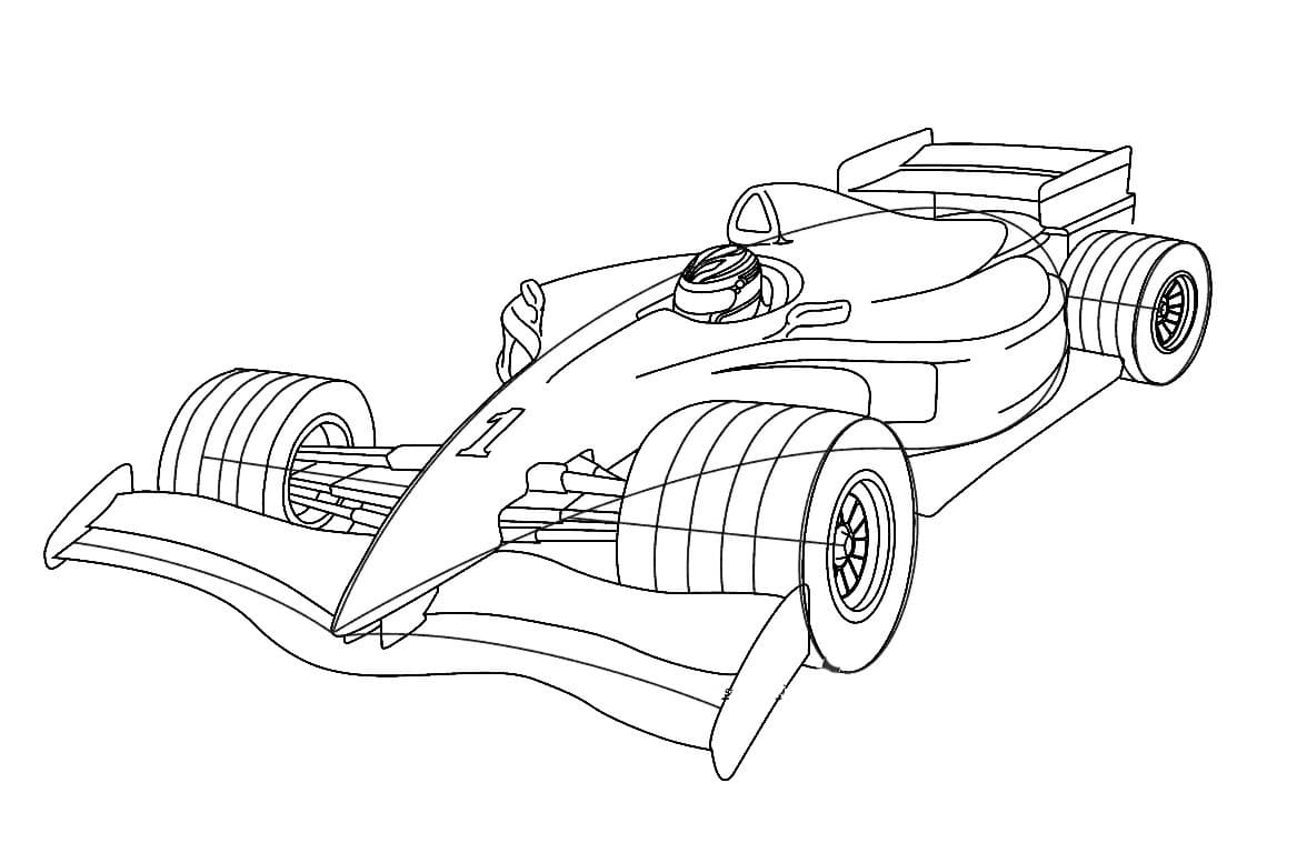 Coloriage gratuit Formule 1 #197700 de la collection Transport à imprimer