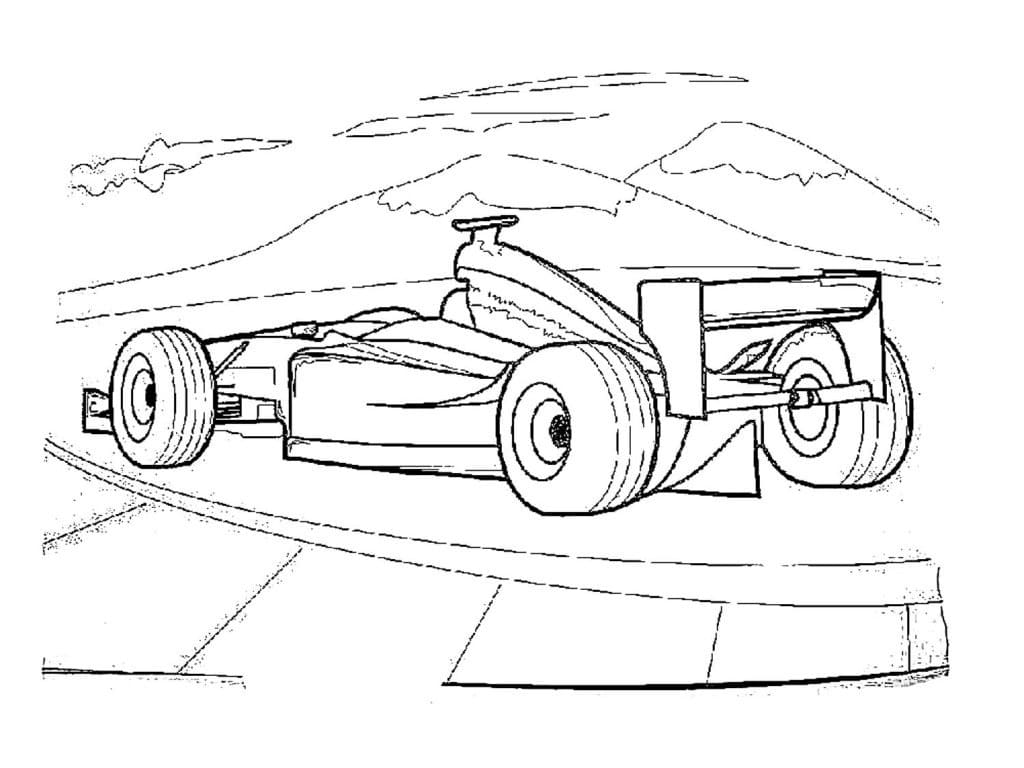 Coloriage à imprimer Formule 1 #197703 de la série Transport, gratuit pour enfants et adultes