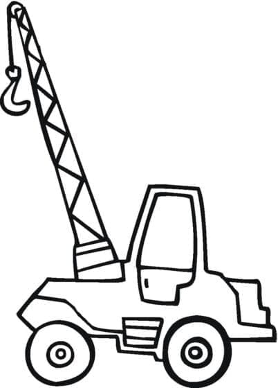 Dessin à colorier Grue #187875 issu de la collection Transport, prêt à imprimer