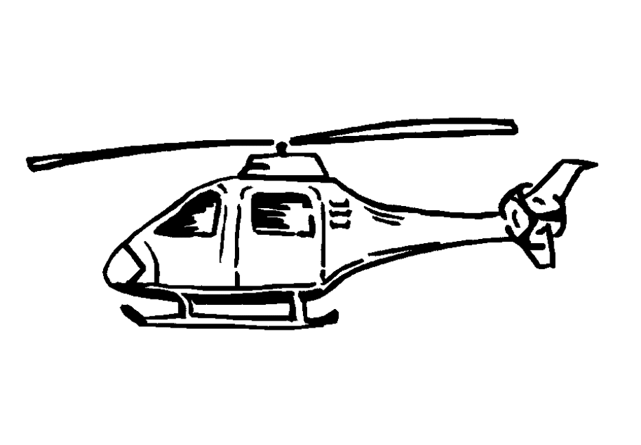 Dessin à colorier: Helicoptère (Transport) #136029 - Coloriages à Imprimer Gratuits