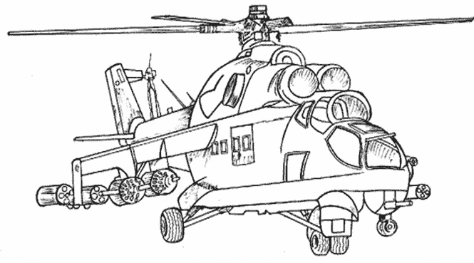 Dessin à colorier: Helicoptère (Transport) #136037 - Coloriages à Imprimer Gratuits