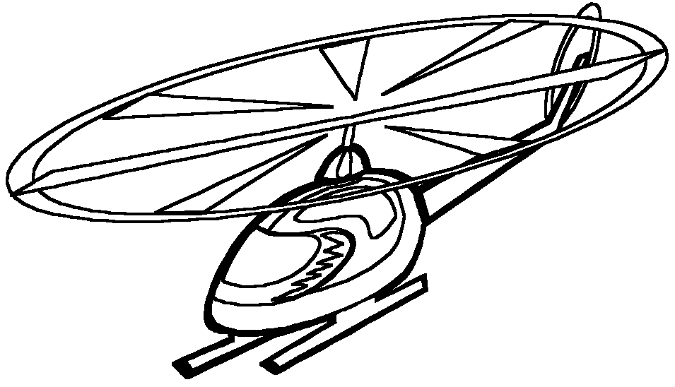 Dessin à colorier: Helicoptère (Transport) #136039 - Coloriages à Imprimer Gratuits