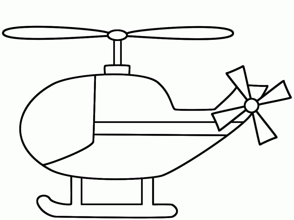 Dessin à colorier: Helicoptère (Transport) #136046 - Coloriages à Imprimer Gratuits