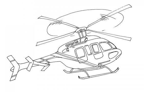 Dessin à colorier: Helicoptère (Transport) #136048 - Coloriages à Imprimer Gratuits