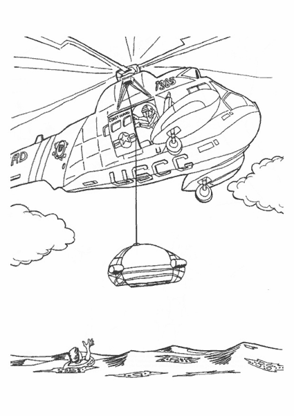Dessin à colorier: Helicoptère (Transport) #136069 - Coloriages à Imprimer Gratuits