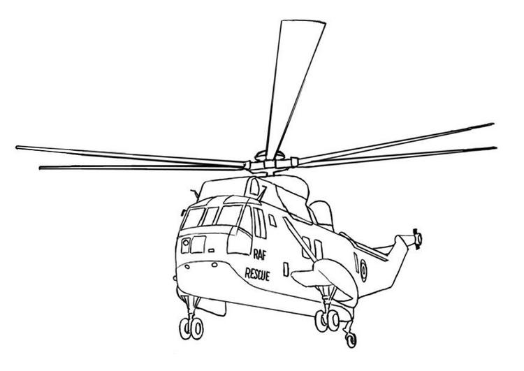 Dessin à colorier: Helicoptère (Transport) #136070 - Coloriages à Imprimer Gratuits