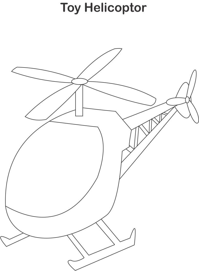 Dessin à colorier: Helicoptère (Transport) #136087 - Coloriages à Imprimer Gratuits