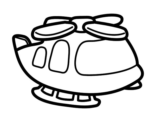 Dessin à colorier: Helicoptère (Transport) #136090 - Coloriages à Imprimer Gratuits