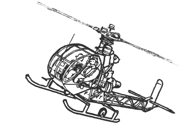Dessin à colorier: Helicoptère (Transport) #136093 - Coloriages à Imprimer Gratuits