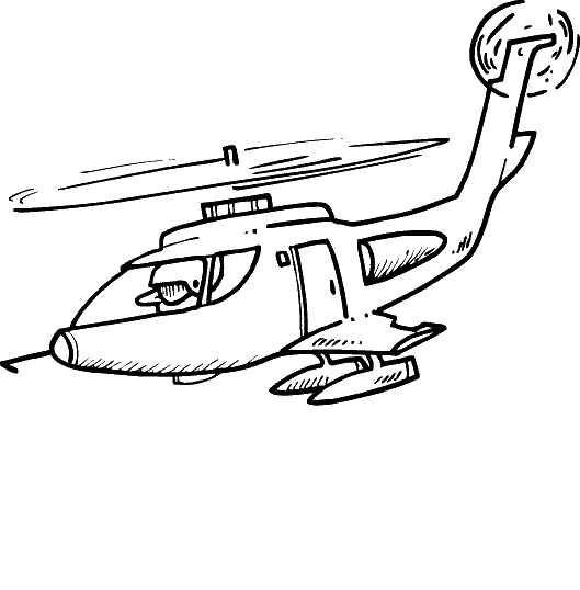Dessin à colorier: Helicoptère (Transport) #136099 - Coloriages à Imprimer Gratuits