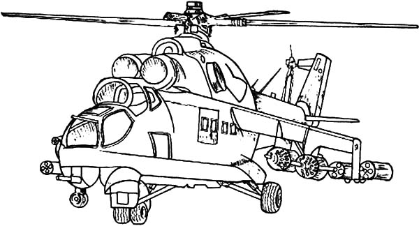 Dessin à colorier: Helicoptère (Transport) #136102 - Coloriages à Imprimer Gratuits