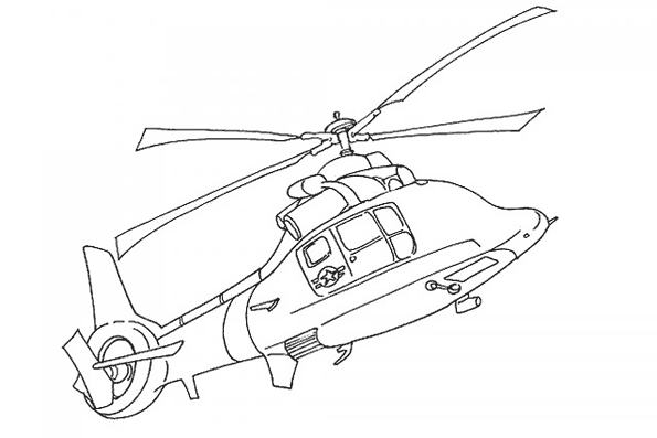 Dessin à colorier: Helicoptère (Transport) #136114 - Coloriages à Imprimer Gratuits