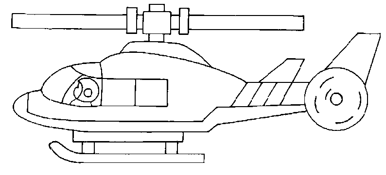 Dessin à colorier: Helicoptère (Transport) #136142 - Coloriages à Imprimer Gratuits