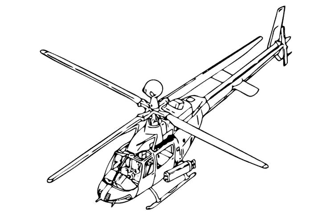 Dessin à colorier: Helicoptère (Transport) #136145 - Coloriages à Imprimer Gratuits