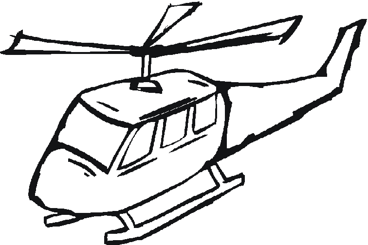 Dessin à colorier: Helicoptère (Transport) #136160 - Coloriages à Imprimer Gratuits
