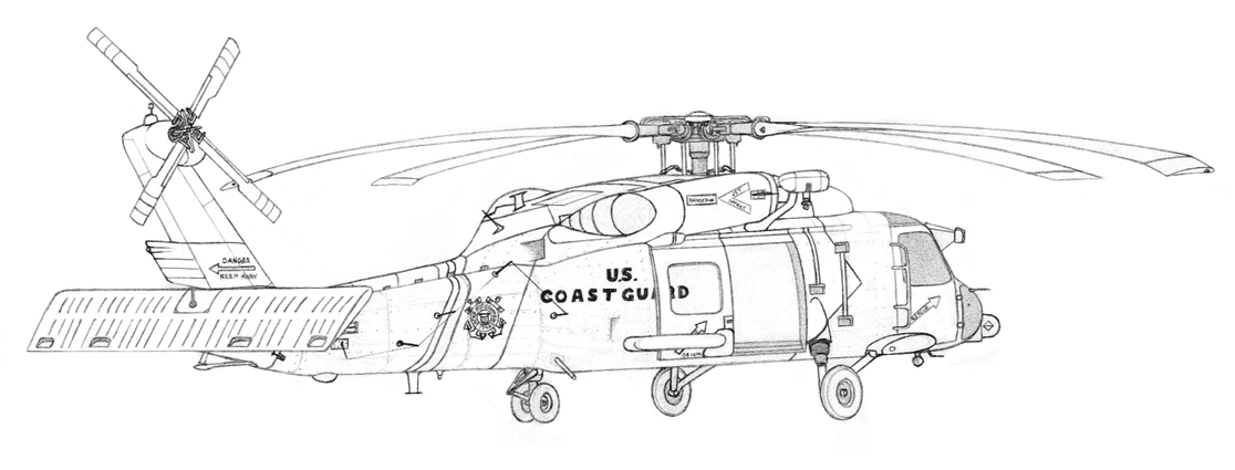Dessin à colorier: Helicoptère (Transport) #136193 - Coloriages à Imprimer Gratuits