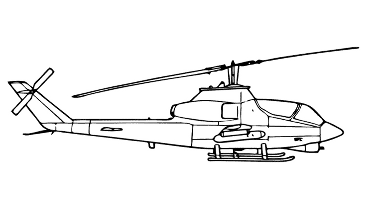 Dessin à colorier: Helicoptère (Transport) #136200 - Coloriages à Imprimer Gratuits