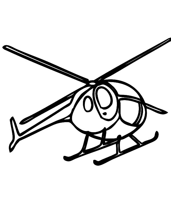 Dessin à colorier: Helicoptère (Transport) #136213 - Coloriages à Imprimer Gratuits