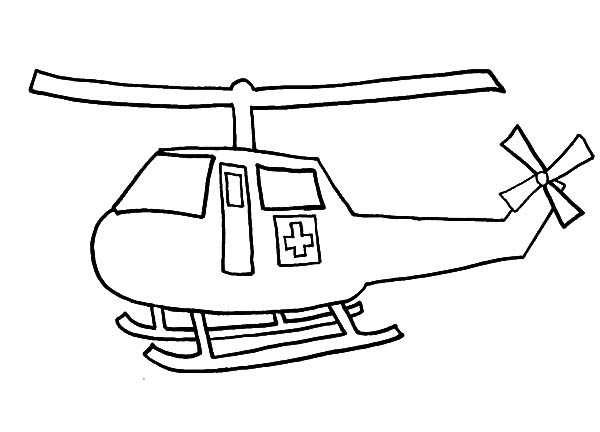 Dessin à colorier: Helicoptère (Transport) #136219 - Coloriages à Imprimer Gratuits