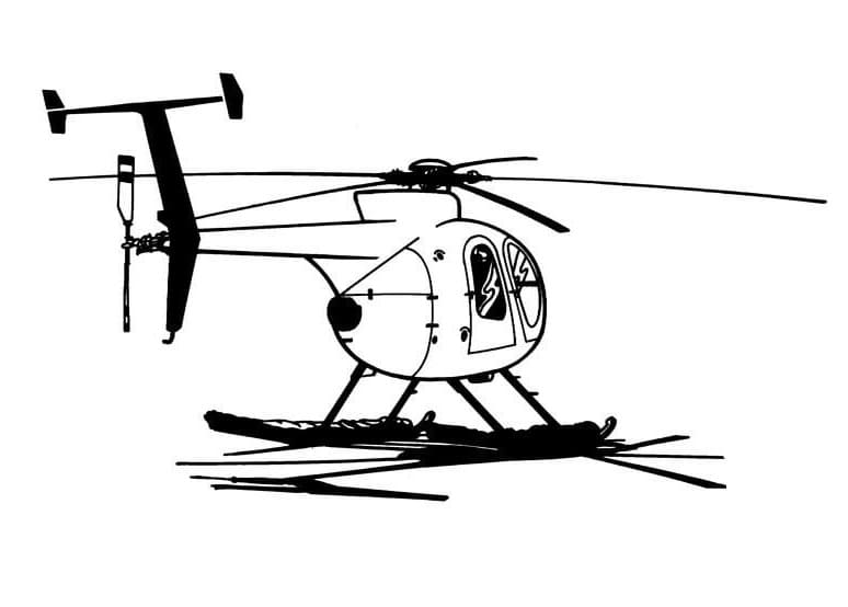 Coloriage gratuit pour enfants et adultes Helicoptère #174147, collection Transport