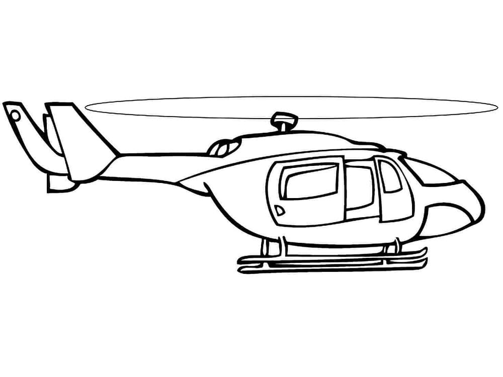 Coloriage à imprimer Helicoptère #174150 de la série Transport, gratuit pour enfants et adultes