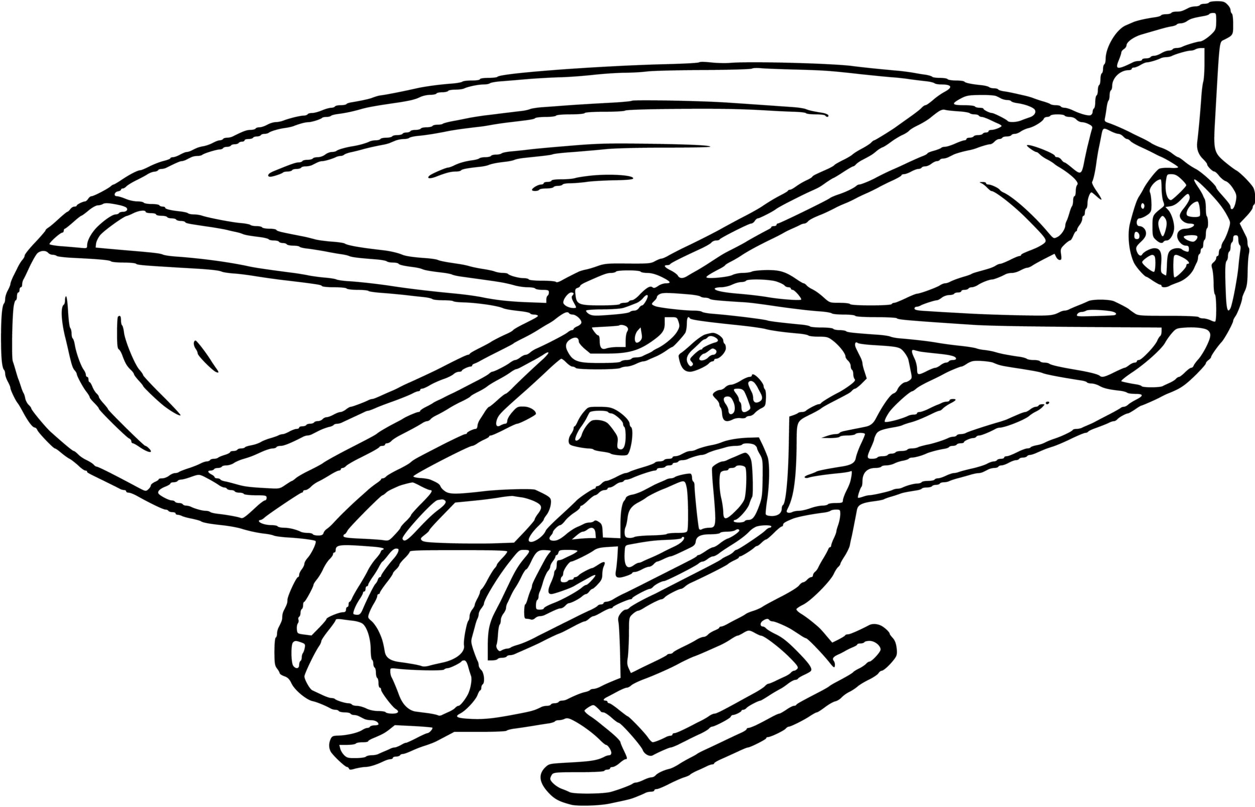 Dessin Helicoptère #174180 à colorier de la série Transport, gratuit à télécharger et imprimer