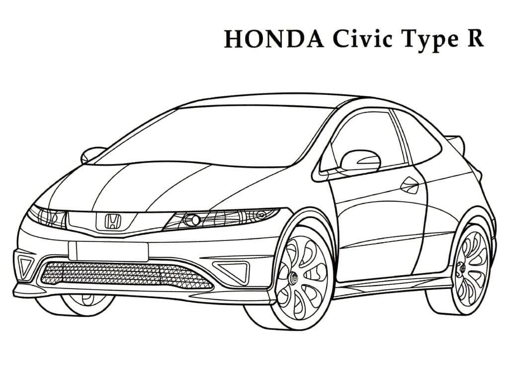 Dessin à colorier: Honda (Transport) #204962 - Coloriages à Imprimer Gratuits