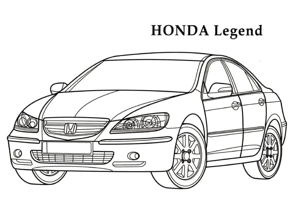 Dessin à colorier: Honda (Transport) #204981 - Coloriages à Imprimer Gratuits