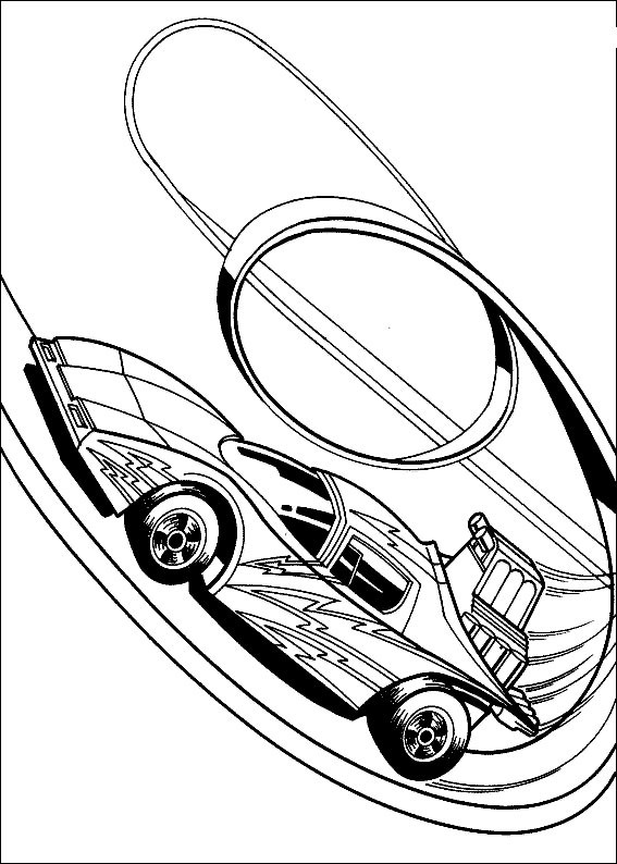 Dessin à colorier: Hot wheels (Transport) #145893 - Coloriages à Imprimer Gratuits
