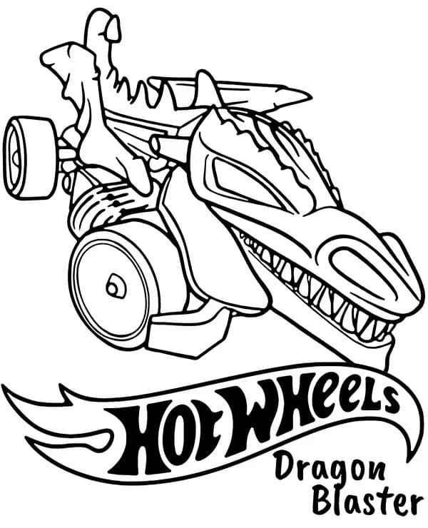 Coloriage gratuit Hot Wheels #218452 de la collection Transport à imprimer