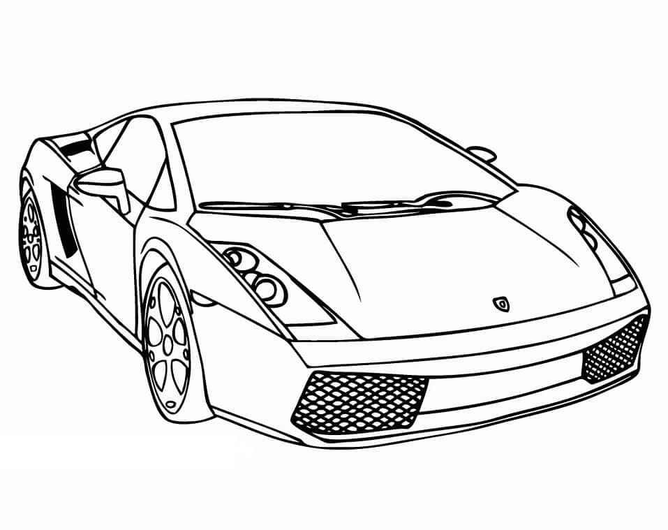 Coloriage gratuit Lamborghini #174222 de la collection Transport à imprimer