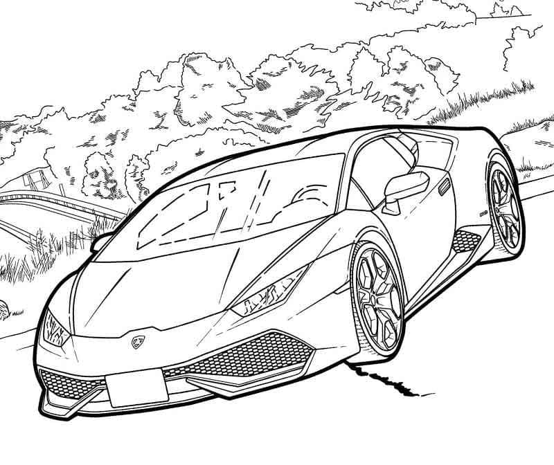 Coloriage gratuit Lamborghini #174228 de la collection Transport à imprimer Coloriage gratuit Lamborghini #174228 de la collection Transport à imprimer