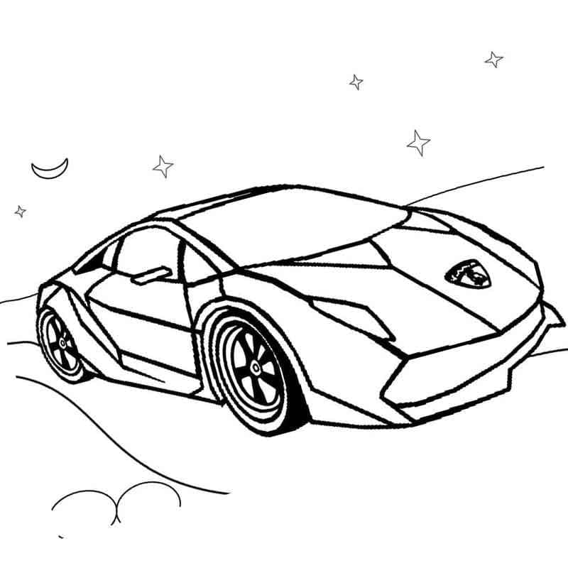 Coloriage gratuit Lamborghini #174238 de la collection Transport à imprimer