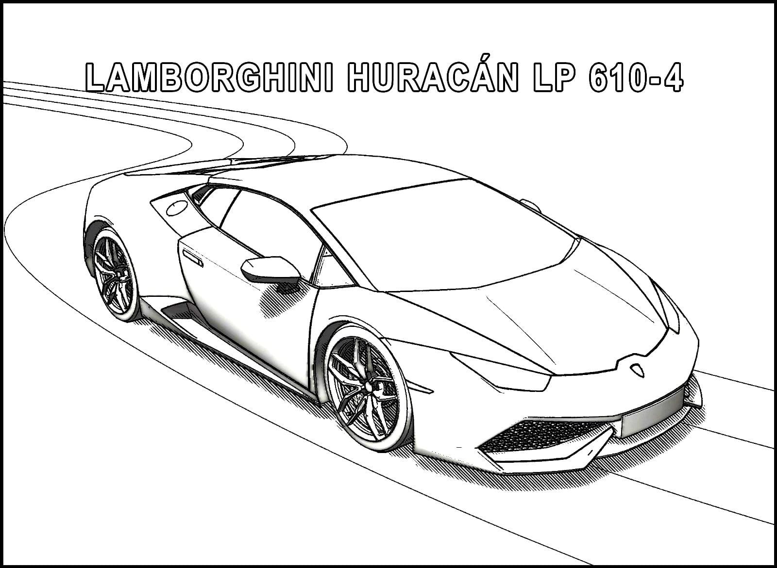 Coloriage gratuit Lamborghini #217274 de la collection Transport à imprimer
