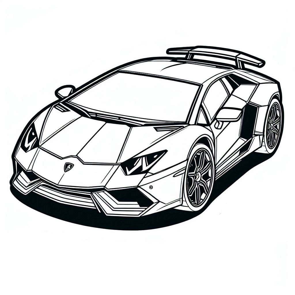 Coloriage gratuit Lamborghini #217284 de la collection Transport à imprimer Coloriage gratuit Lamborghini #217284 de la collection Transport à imprimer