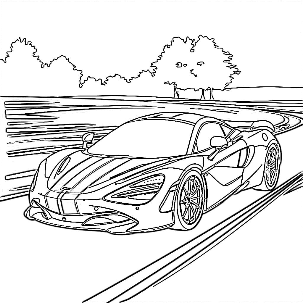 Dessin à colorier: McLaren (Transport) #219353 - Coloriages à Imprimer Gratuits