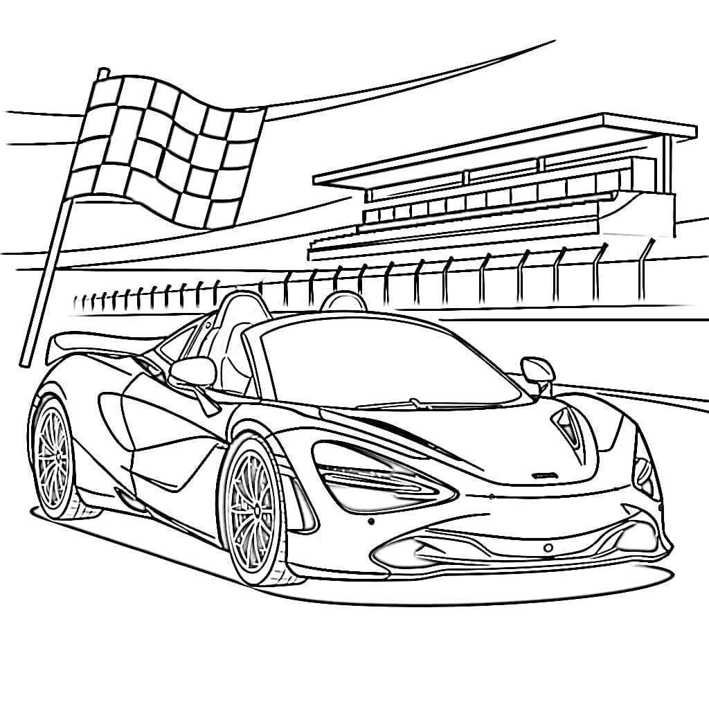 Dessin à colorier: McLaren (Transport) #219354 - Coloriages à Imprimer Gratuits