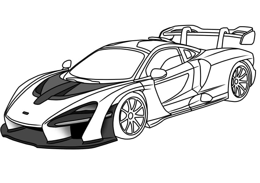 Dessin à colorier: McLaren (Transport) #219356 - Coloriages à Imprimer Gratuits