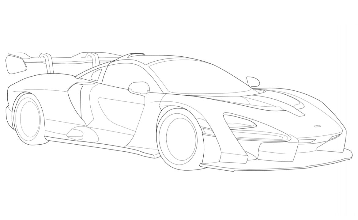 Dessin à colorier: McLaren (Transport) #219360 - Coloriages à Imprimer Gratuits