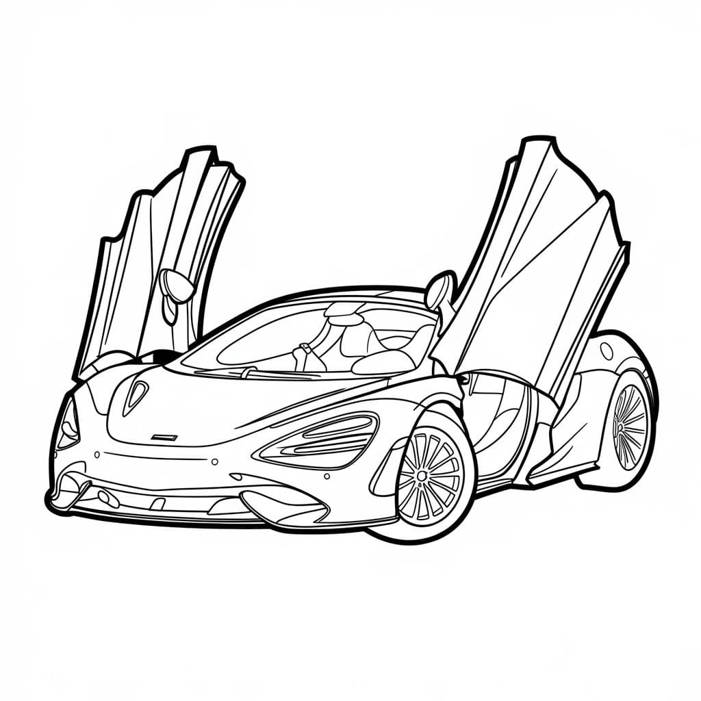 Dessin à colorier: McLaren (Transport) #219375 - Coloriages à Imprimer Gratuits