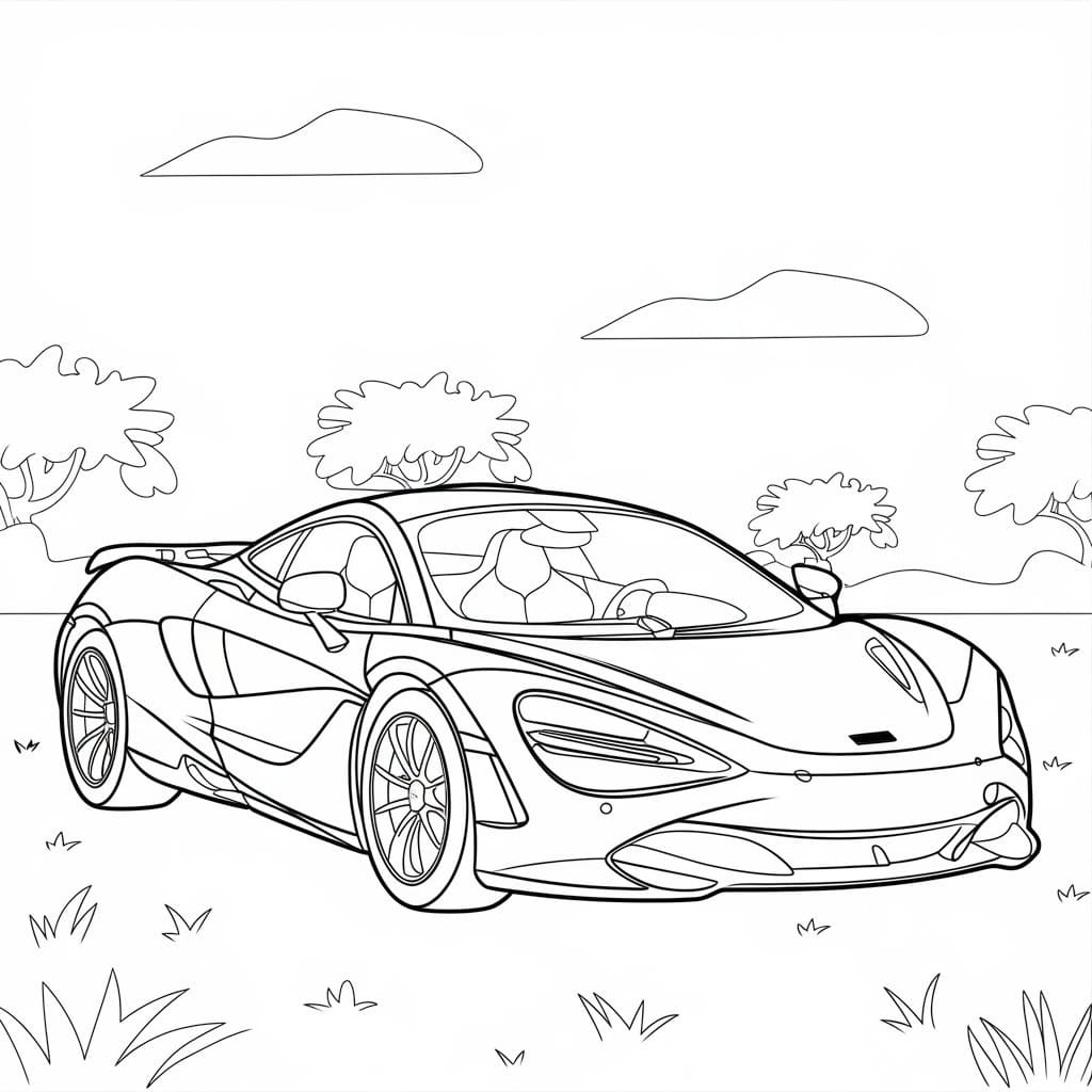 Dessin à colorier: McLaren (Transport) #219378 - Coloriages à Imprimer Gratuits