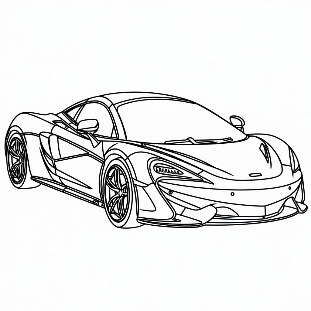 Coloriage gratuit McLaren #219380 de la collection Transport à imprimer