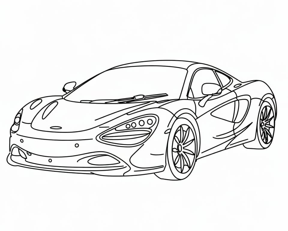 Dessin à colorier: McLaren (Transport) #219383 - Coloriages à Imprimer Gratuits