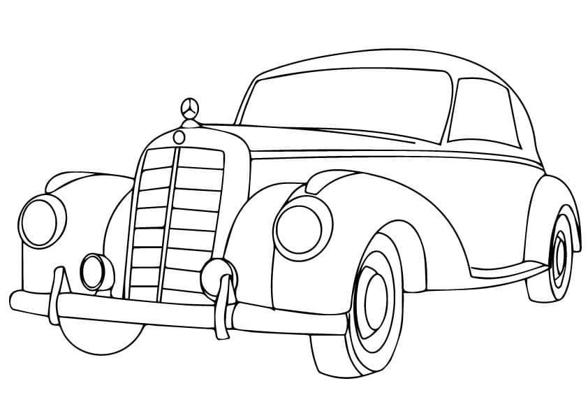 Coloriage gratuit Mercedes #187448 de la collection Transport à imprimer