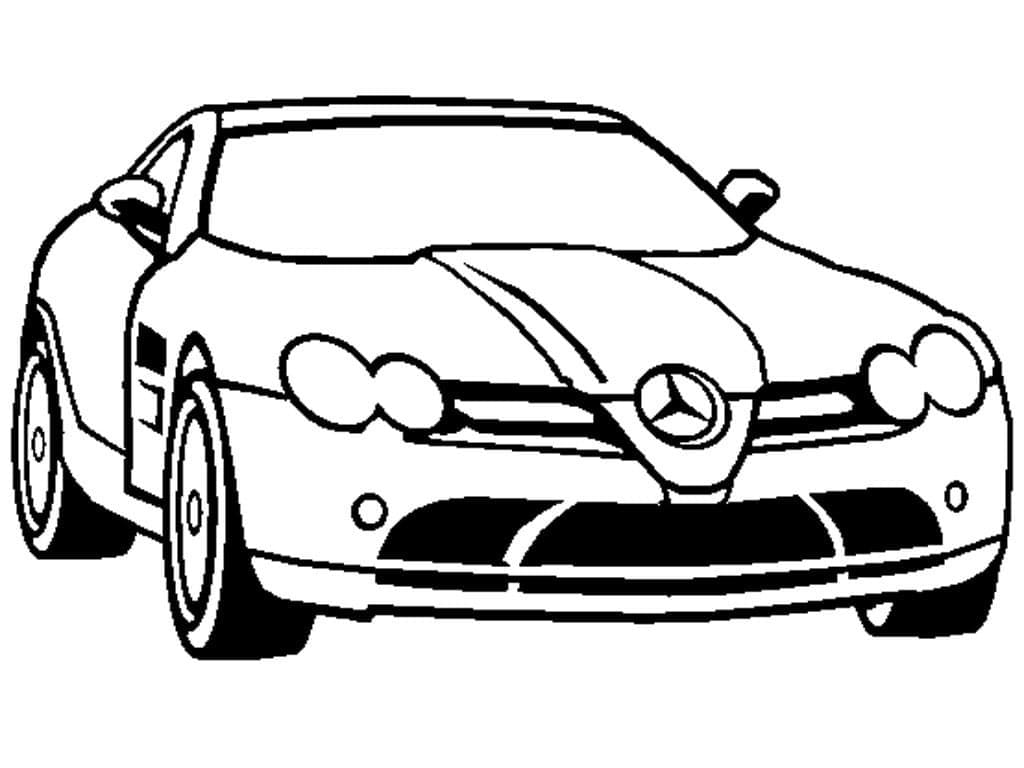 Coloriage gratuit pour enfants et adultes Mercedes #187450, collection Transport