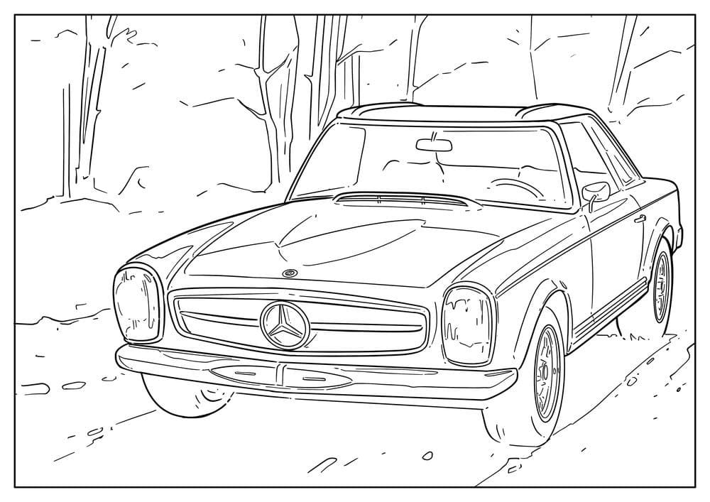 Coloriage gratuit Mercedes #187459 de la collection Transport à imprimer Coloriage gratuit Mercedes #187459 de la collection Transport à imprimer