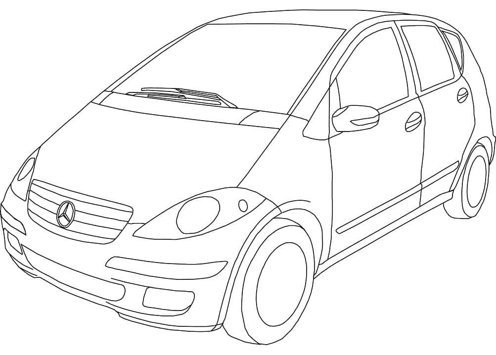 Coloriage gratuit Mercedes #187464 de la collection Transport à imprimer Coloriage gratuit Mercedes #187464 de la collection Transport à imprimer