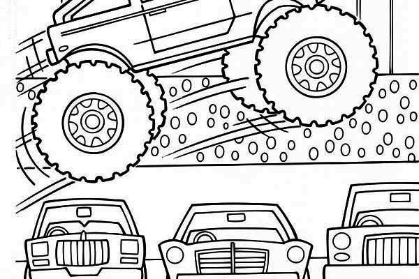Dessin à colorier: Monster Truck (Transport) #141391 - Coloriages à Imprimer Gratuits
