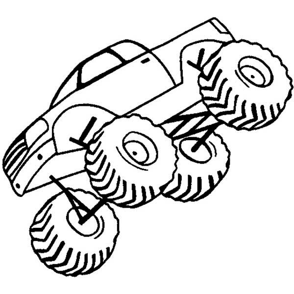 Dessin à colorier: Monster Truck (Transport) #141409 - Coloriages à Imprimer Gratuits