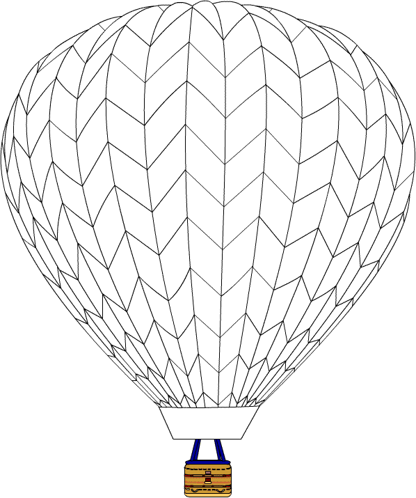 Dessin à colorier: Montgolfière (Transport) #134602 - Coloriages à Imprimer Gratuits